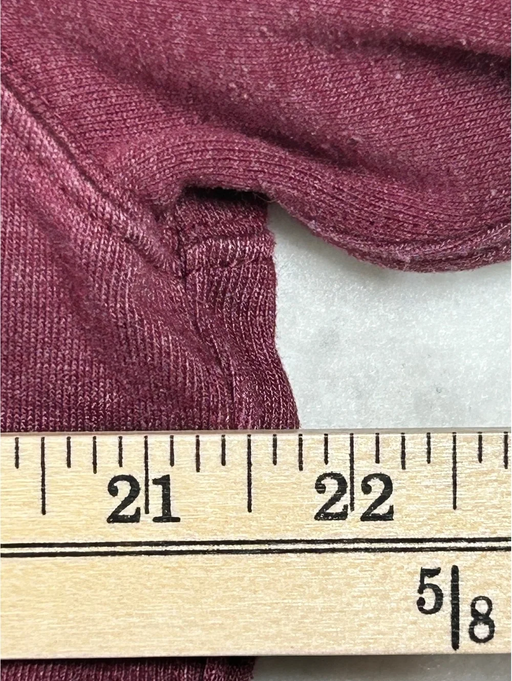 J.Crew Authentic Fleece Burgundy Full Zip Hoodie XL